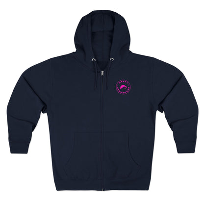 Happy Hedgehogg Zip Up Hoodie – Pink Logo - Happy Hedgehogg