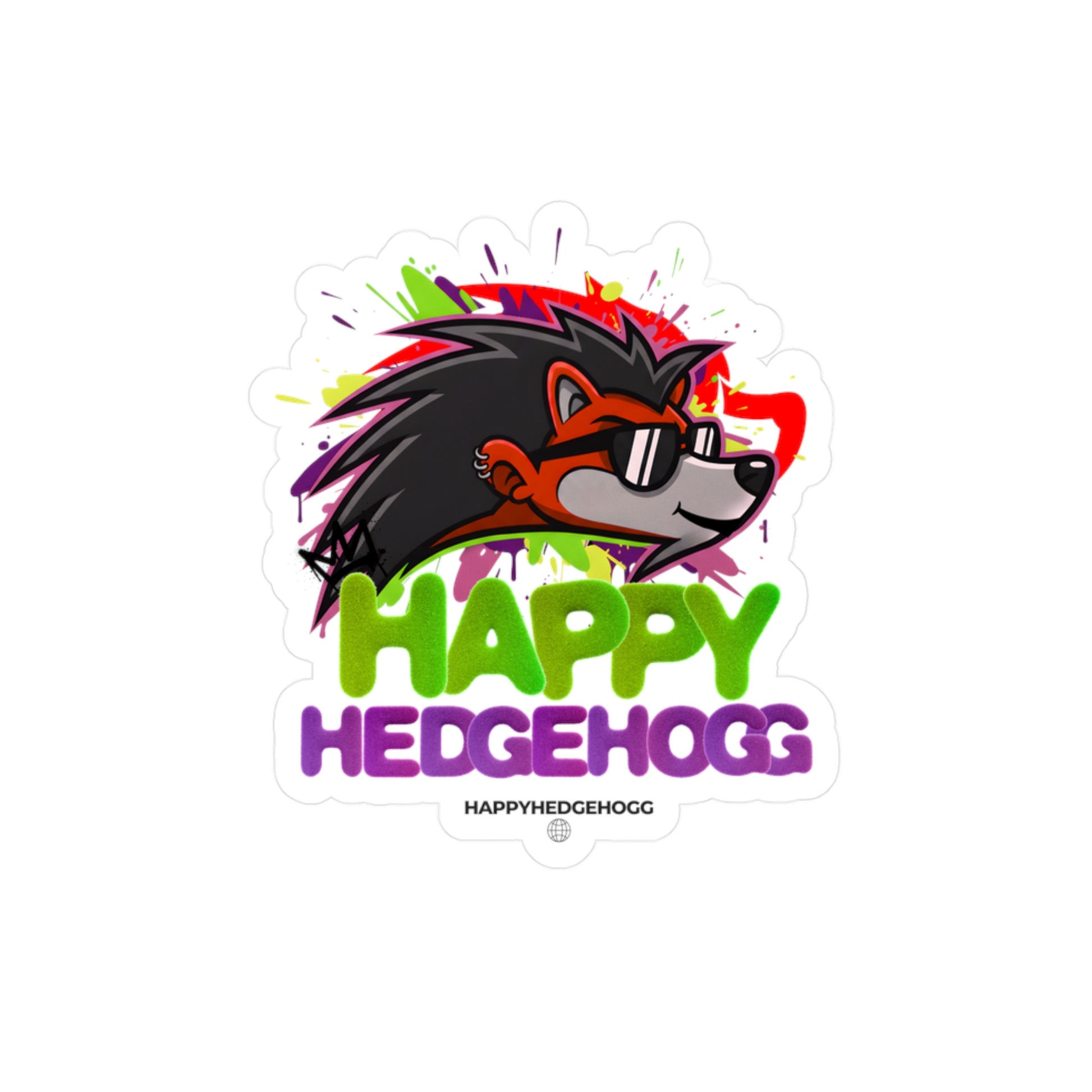 Happy Hedgehogg Decal/Sticker - Happy Hedgehogg