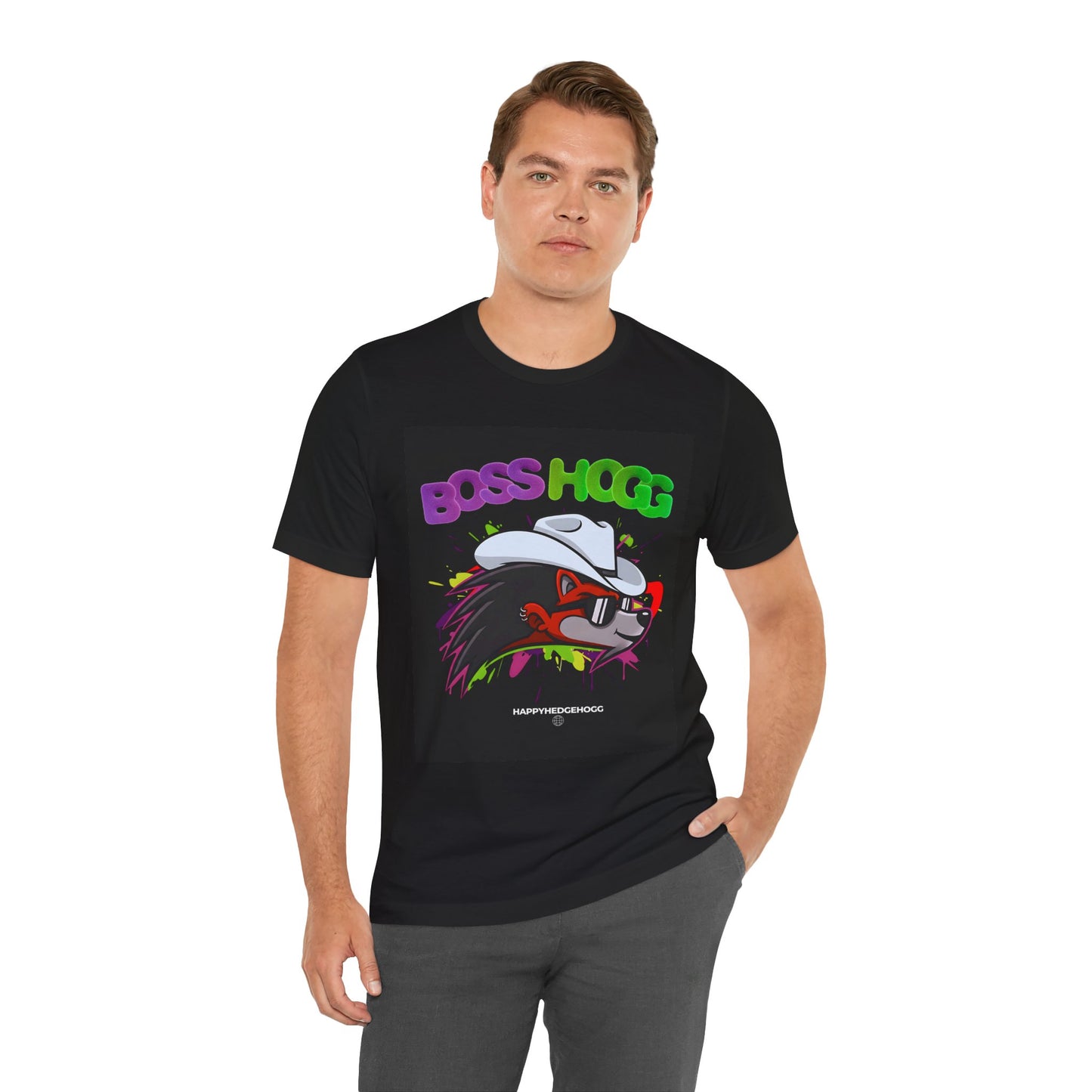 Happy Hedgehogg "BOSS HOGG" Graphic T Shirt -  Bold Graphic Tee | Happy Hedgehogg Streetwear