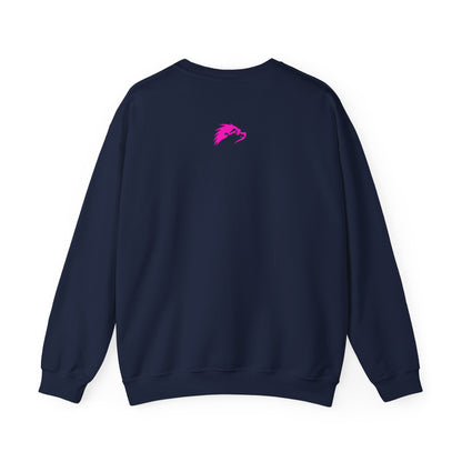 Pink Badge Crewneck Sweatshirt - Happy Hedgehogg