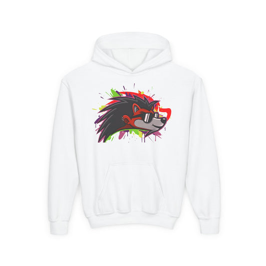 Happy Hedgehogg Youth Pullover Graphic Hoodie – Main Character Energy | Streetwear for Kids & Teens