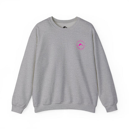 Pink Badge Crewneck Sweatshirt - Happy Hedgehogg