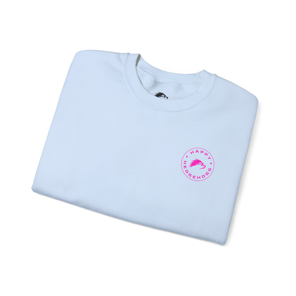 Pink Badge Crewneck Sweatshirt - Happy Hedgehogg