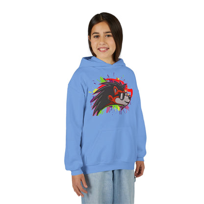 Happy Hedgehogg Youth Pullover Graphic Hoodie – Main Character Energy | Streetwear for Kids & Teens