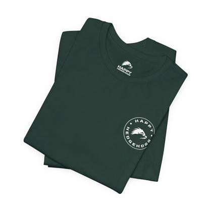 Happy Hedgehogg Short Sleeve Tee - Black/White Logos