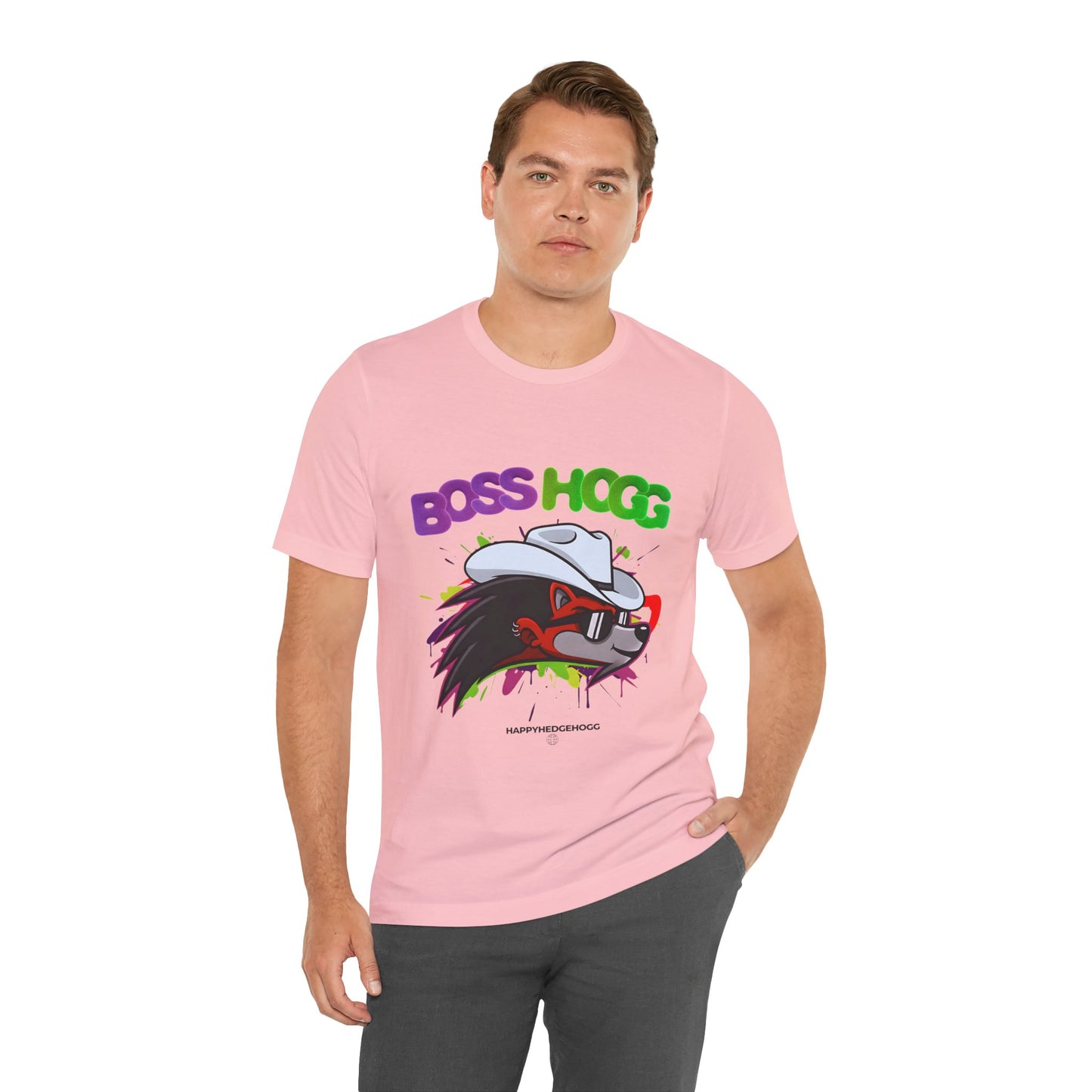 Happy Hedgehogg "BOSS HOGG" Graphic T Shirt -  Bold Graphic Tee | Happy Hedgehogg Streetwear